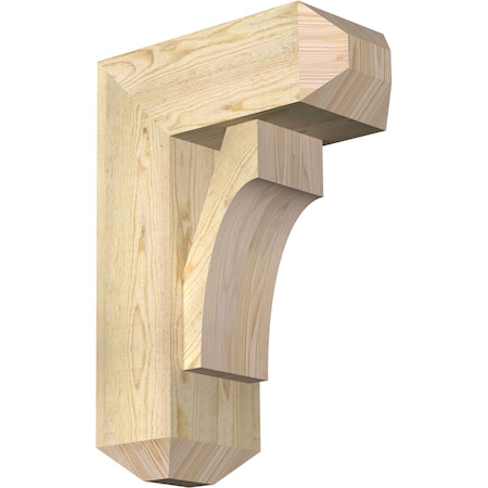 Ekena Millwork Westlake Craftsman Rough Sawn Bracket w/ Offset Brace, Douglas Fir, 8"W x 18"D x 26"H BKT0806X18X26WTL04RDF
